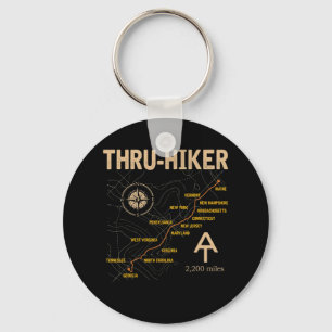 Thruh Hiker Appalachian Trail Hiking Key Ring