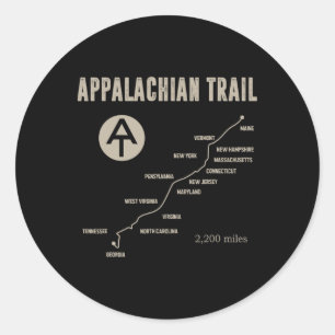 Thruh Hiker  Classic Round Sticker