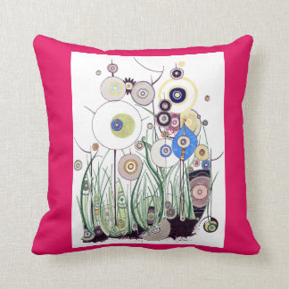 Thrush and Wanderlust Throw Pillow