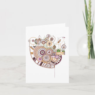Thrush Blank Note Card
