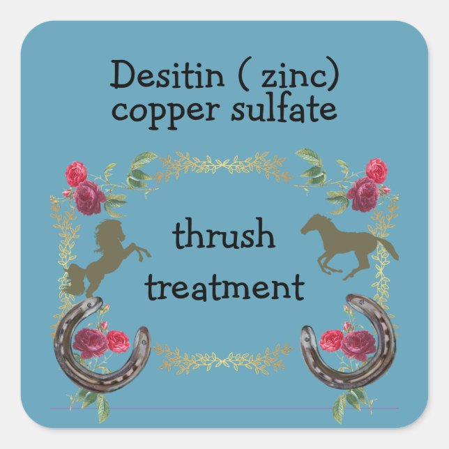 thrush treatment square sticker (Front)