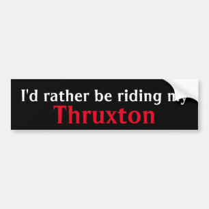 thruxton bumper sticker