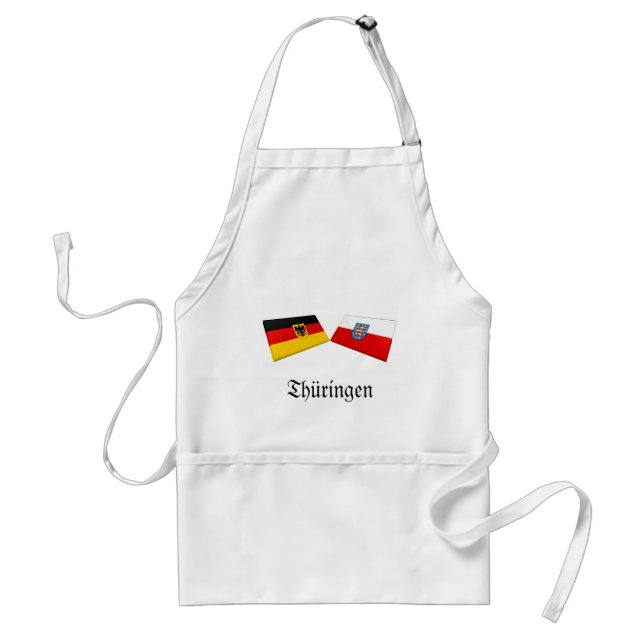 Thueringen, Germany Flag Tiles Standard Apron (Front)