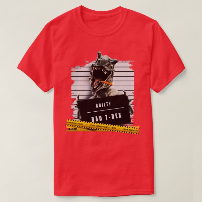 Thug Dinosaur T-Shirt (Design Front)