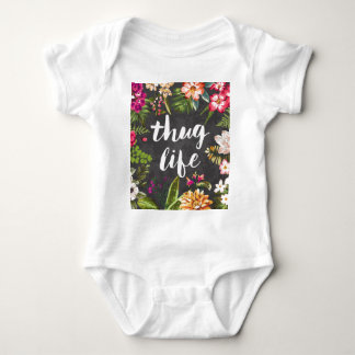 Thug life baby bodysuit