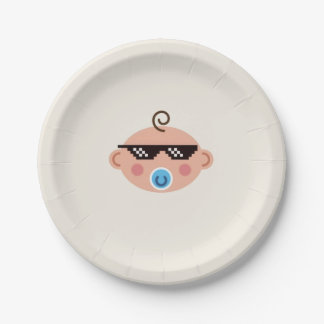 Thug life baby plates