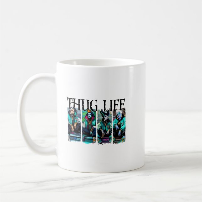 thug life halloween cute coffee mug (Left)