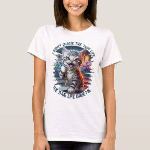 Thug Life Kitten T-Shirt