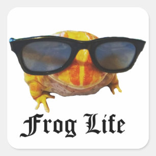 Thug Life Lemon Square Sticker
