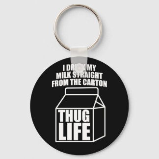 Thug Life Milk Carton (dark) Key Ring