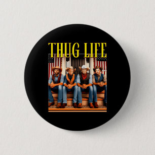 Thug Life Trump Vance Kennedy Elon  6 Cm Round Badge
