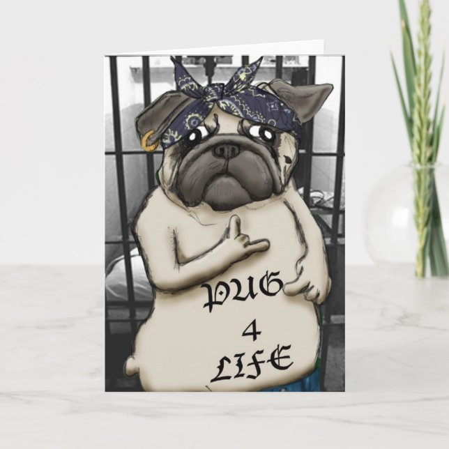 Thug Pug Card (Front)