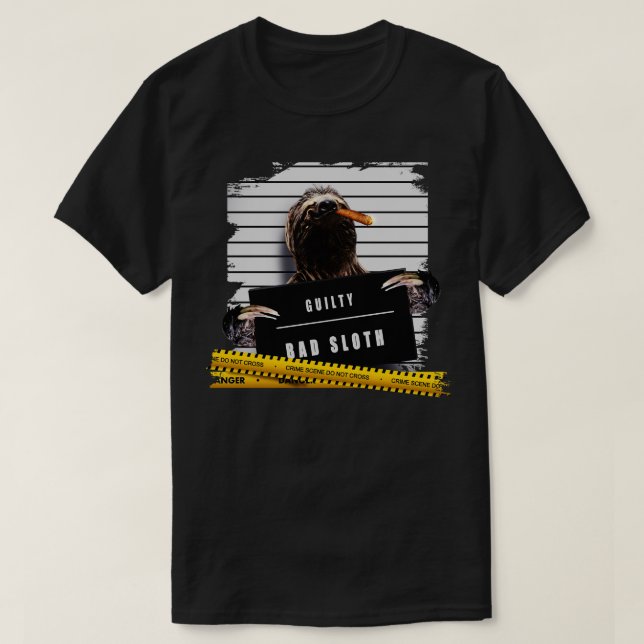 Thug Sloth T-Shirt (Design Front)
