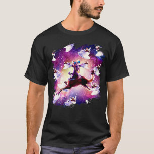 Thug Space Cat On Camel Unicorn Coffee T-Shirt