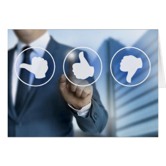 thumb icons for Customer review concept