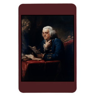 Thumb Portrait Benjamin Franklin at White House  Magnet
