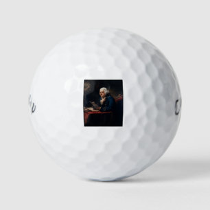 Thumb Portrait, Benjamin Franklin Founding Father Golf Balls