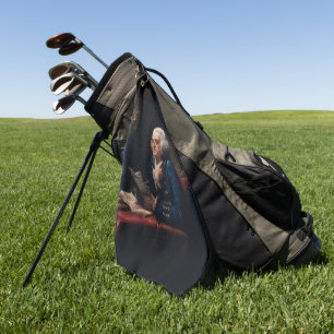 Thumb Portrait, Benjamin Franklin Founding Father Golf Towel