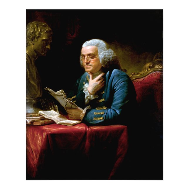 Thumb Portrait, Benjamin Franklin Founding Father Photo Print (Front)