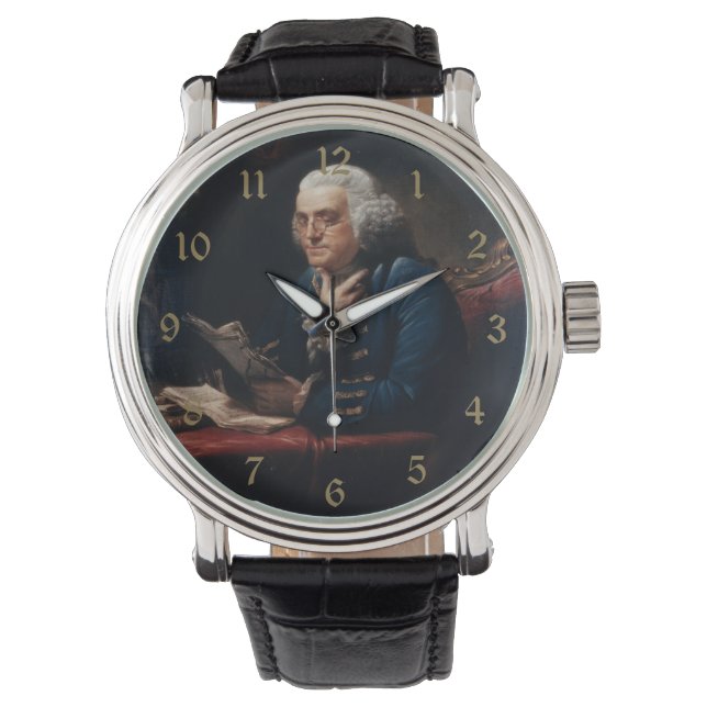 Thumb Portrait, Benjamin Franklin Founding Father Watch (Front)
