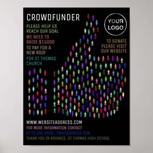 Thumb Signal Design, Crowdfunder, Crowdfunding Poster (Front)