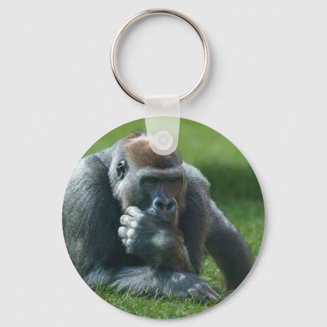 Thumb Sucking Gorilla Key Ring (Front)