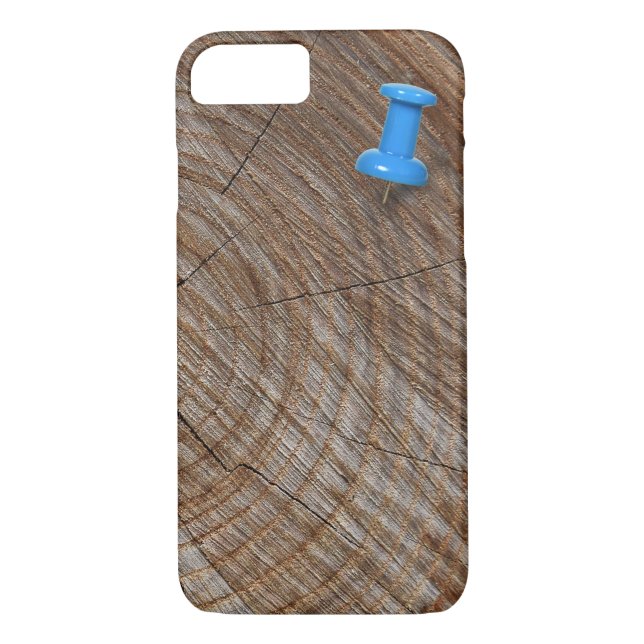 thumb tack in wood Case-Mate iPhone case (Back)