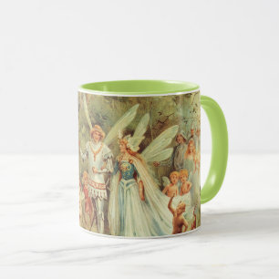 Thumbelina and Prince Wedding, Vintage Fairy Tales Mug
