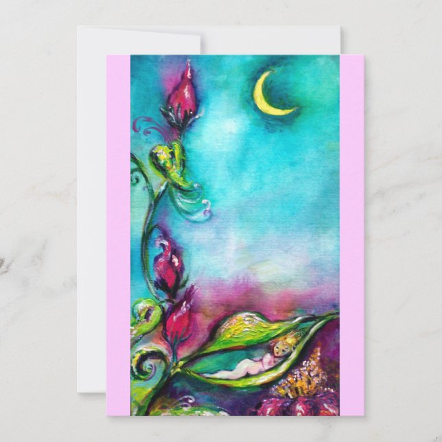 THUMBELINA , BABY SHOWER INVITATION (Front)