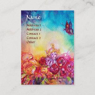 THUMBELINA,FLOWER BASKET AND BUTTERFLY BUSINESS CARD