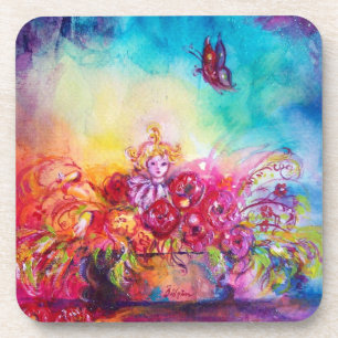 THUMBELINA ,FLOWER BASKET AND BUTTERFLY COASTER