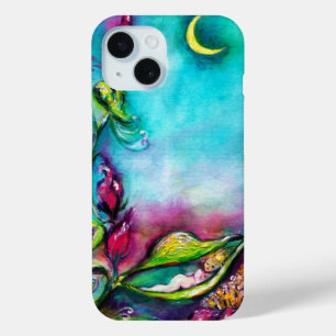THUMBELINA SLEEPING BETWEEN ROSE LEAVES iPhone 15 CASE