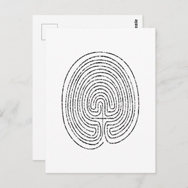 Thumbprint Labyrinth Postcard (Front/Back)