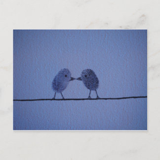 Thumbprint Lovers Postcard