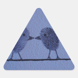 Thumbprint Lovers Triangle Sticker
