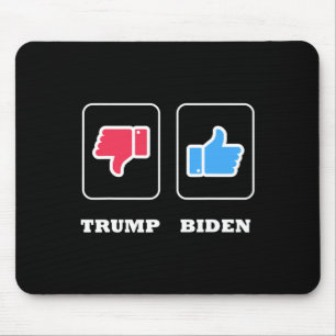 Thumbs Down For Trump And Thumbs Up For J. Biden  Mouse Pad