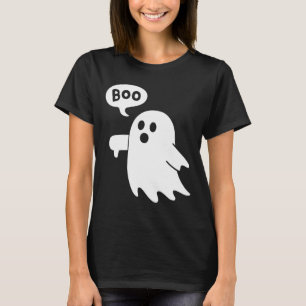 Thumbs Down Ghost Screaming Boo Disapproval Ghost  T-Shirt