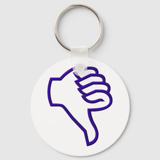 Thumbs down key ring (Front)