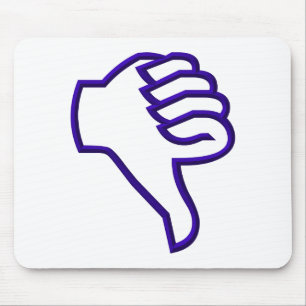 Thumbs down mouse pad
