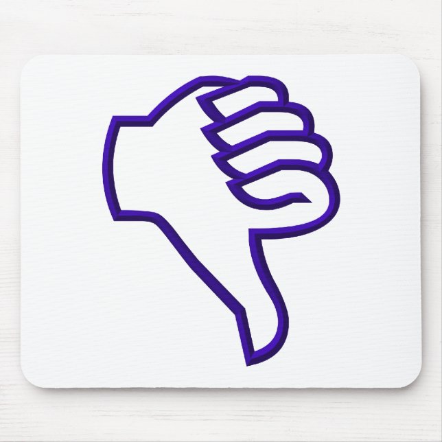 Thumbs down mouse pad (Front)