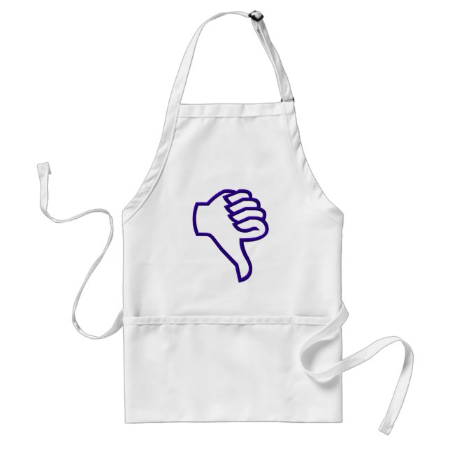 Thumbs down standard apron (Front)
