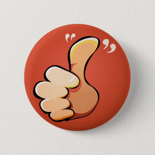Thumbs up! 6 cm round badge