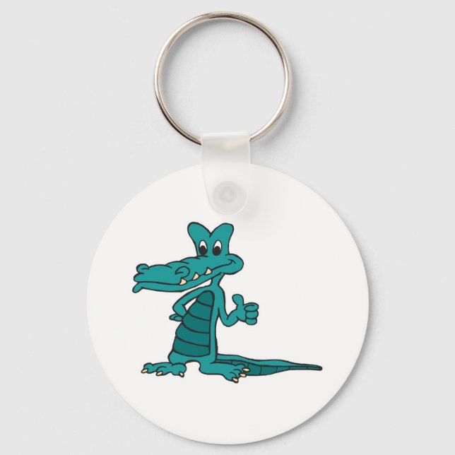 thumbs up alligator key ring (Front)