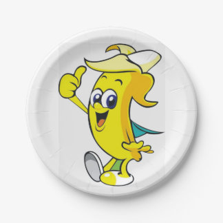 Thumbs Up Banana Paper Plate