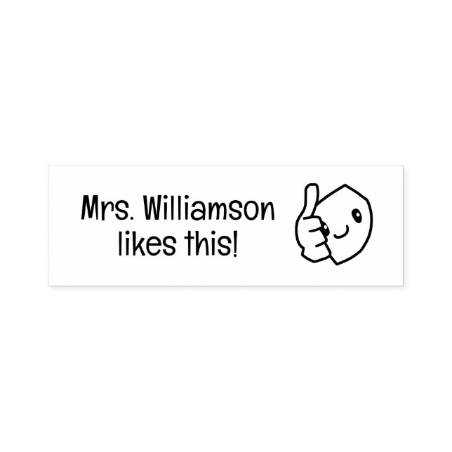 Thumbs Up Classroom Stamp Custom Teacher Stamp (Design)
