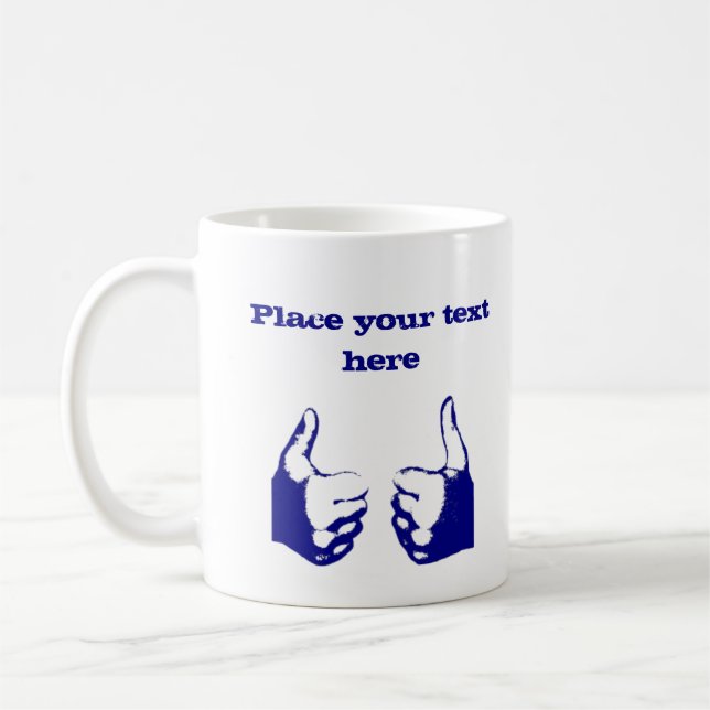 Thumbs Up Coffee Mug (Left)