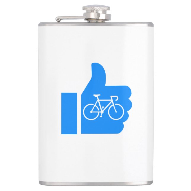 Thumbs Up Cycling Hip Flask (Front)