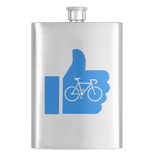 Thumbs Up Cycling Hip Flask (Front)