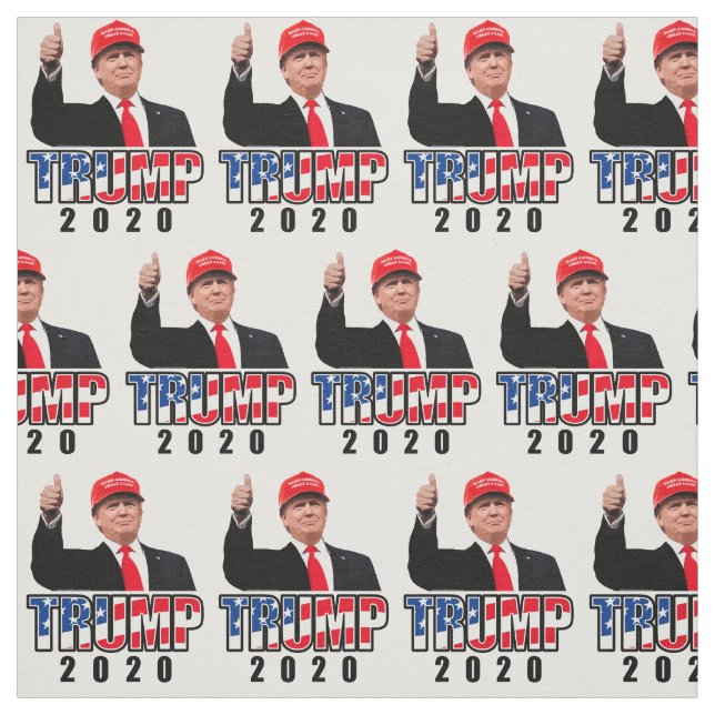 Thumbs Up Donald Trump 2020 Fabric (Swatch)