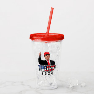 Thumbs Up Donald Trump 2024 Acrylic Tumbler